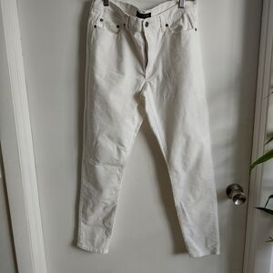 Banana Republic White Corduroy Pants